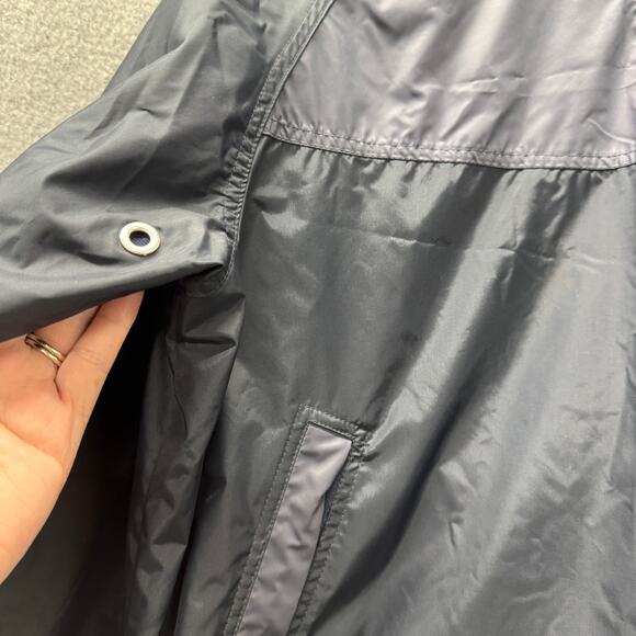 Nike Windbreaker Mens Medium Blue V-Neck Waterproof Nylon Pullover 90s Vintage - Picture 5 of 8